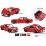 MINI GT 1/64 1969 nissan skyline gt-r kpgc10 kaido street v1, red - Image 2