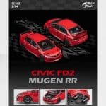 Microturbo 1/64 honda civic custom fd2 mugen rr, red - Image 3