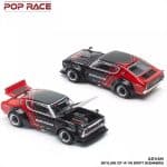 POP RACE 1/64 skyline gt-r drift kenmeri advan livery, red/black