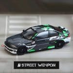 STREET WEAPON 1/64 bmw e46 *flying tiger*, black
