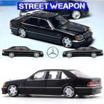STREET WEAPON 1/64 mercedes-benz w140, black - Image 3