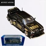 STREET WEAPON 1/64 bmw e30 *boss*, black/gold