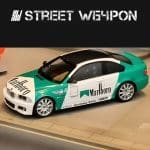 STREET WEAPON 1/64 bmw e46, white/green