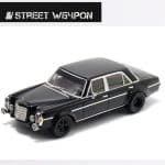 STREET WEAPON 1/64 bsc mercedes benz 300sel, black