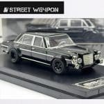 STREET WEAPON 1/64 bsc mercedes benz 300sel, black - Image 2