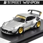 STREET WEAPON 1/64 porsche rwb 993, silver