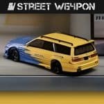 STREET WEAPON 1/64 nissan r34 wagon *spoon*, blue/yellow - Image 2