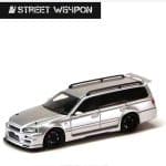 STREET WEAPON 1/64 nissan r34 wagon, silver