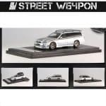 STREET WEAPON 1/64 nissan r34 wagon, silver - Image 2