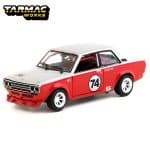 TARMAC 1/64 datsun 510 #74 daniel wu, trans-am b-sedan 2.5 challenge 2023, red/white