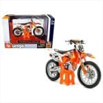 Bburago 1/18 - Reb Bull KTM 450 SF-X Factory Edition Diecast #84 - Black Orange White