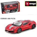 BBURAGO 1/43 ferrari 488 pista *race  play*, red/white/black