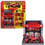 BBURAGO 1/43 2024 ferrari sf-24 #16 charles leclerc- pit pass set, red