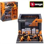 BBURAGO 1/43 2024 mclaren mcl38 #81 oscar piastri- pit pass set, orange/black