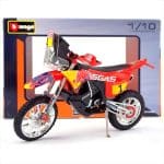 BBURAGO 1/18 2023 gasgas rx450f #1 dakar rally 2023, red/yellow