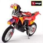 BBURAGO 1/18 2023 gasgas rx450f #1 dakar rally 2023, red/yellow - Image 2