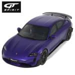 GT Spirit 1/18 2023 porsche taycan turbo gt, purple sky metallic