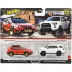 Mattel Hot Wheels Premium: 2 Pack 1/64 - Subaru Crosstrek - 2018 Toyota 4Runner - JBK98