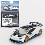 MINI GT 1/64 2023 lamborghini huracan *sto*, bianco asopo