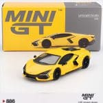 MINI GT 1/64 2024 lamborghini revuelto giallo, yellow