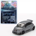 MINI GT 1/64 2024 fiat abarth 595 lb-works x, abas works grey