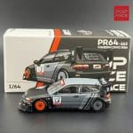 Pop Race 1/64 pandem civic eg6 *kanjozoku*, black/gray/red