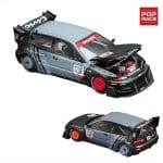 Pop Race 1/64 pandem civic eg6 *kanjozoku*, black/gray/red - Image 2