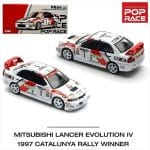 Pop Race 1:64 Mitsubishi Lancer Evolution IV Winner Rally De Catalunya 1997 #165