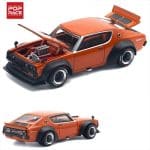Pop Race 1/64 nissan skyline gt-r v8 drift *kenmeri*, orange - Image 2