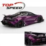 Top Speed 1/18 2023 mclaren 720s lb-works, purple - Image 2