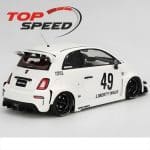 Top Speed 1/18 2024 fiat abarth 595 lb-works x abas works, gara white - Image 2