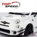 Top Speed 1/18 2024 fiat abarth 595 lb-works x abas works, gara white - Image 3