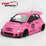 Top Speed 1/18 2024 fiat abarth 595 lb-works x abas works, pink