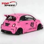 Top Speed 1/18 2024 fiat abarth 595 lb-works x abas works, pink - Image 2