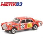 WERK83 1/18 1971 mercedes-benz amg 300 sel 6.3 #35 heyer/ schickentanz *rote sau* 2nd 24h spa, red