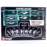 Bburago 1/43 mercedes-benz 7 car set1x w05 #6 20141x w07 #44 20161x w10 #77 20191x w12 #44 20211x w1