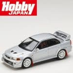 HOBBY JAPAN 1/64 2000 mitsubishi lancer gsr evolution 6 t.m.e.  cp9a with mud flap, satellite silver