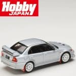 HOBBY JAPAN 1/64 2000 mitsubishi lancer gsr evolution 6 t.m.e.  cp9a with mud flap, satellite silver - Image 2