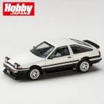 HOBBY JAPAN 1/64 toyota sprinter trueno late version jdm style, white/black