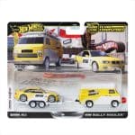 Mattel Hot Wheels: Premium Car Culture Team Transport - BMW M3 - HW Rally Hauler JFM93 - Yellow Whit