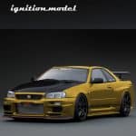 IGNITION 1/18 top secret 34gt-r bnr34, gold