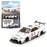 MINI GT 1/64 2024 nissan gtr r34 super silhouette athlete/collet, white