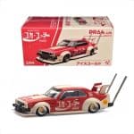 POP RACE 1/64 nissan skyline c210 kaido racer *bosozoku style*, coca-cola jp, red/white