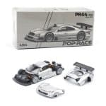 POP RACE 1/64 mercedes-benz amg clk gtr, silver
