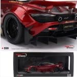 Top Speed 1/18 MCLAREN 720S LB-WORKS GEM RED 2024 - Image 3