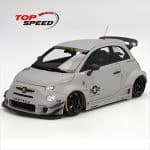 Top Speed 1/18 FIAT ABARTH 595 LB-WORKS X ABAS WORKS FIGHTERS SOLID GREY 2024