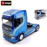 BBURAGO 1/43 scania s730 highline cab, blue/white/green