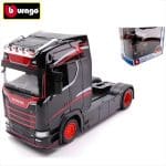 BBURAGO 1/43 scania s730 highline cab, grey/red/white