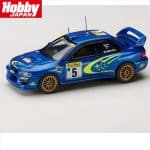 HOBBY JAPAN 1/64 1999 subaru impreza wrc #5 monte carlo, blue/yellow