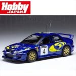 HOBBY JAPAN 1/64 2000 subaru impreza wrc #4 safari, blue/yellow